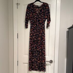 Anthropologie Floral HD in Paris Black Maxi Dress